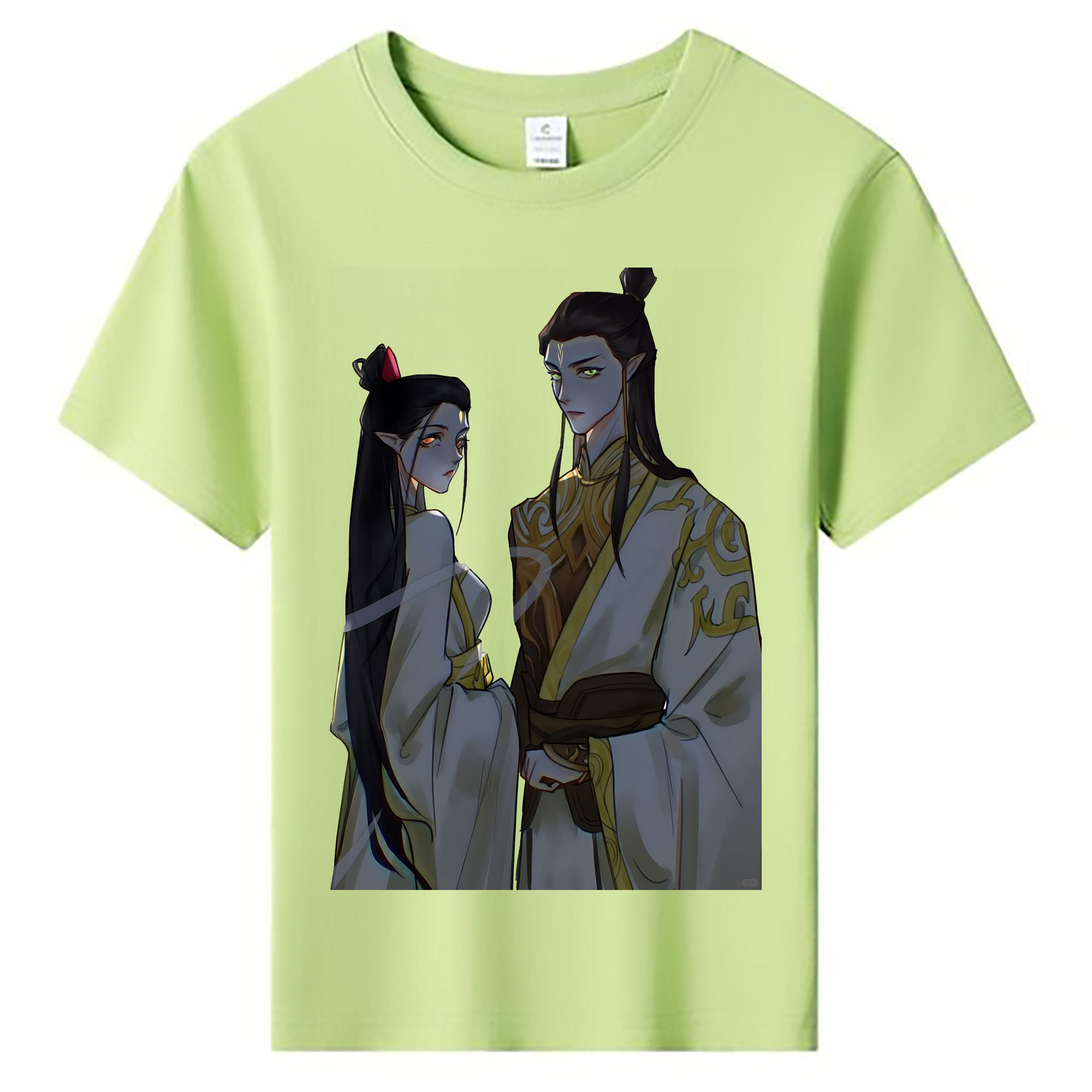 （画像用） Ne Zha 2 ナタ 魔童の大暴れ 綿100％キッズTシャツ（フロントプリント）
